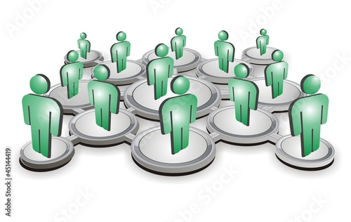 social network (green/silver version)