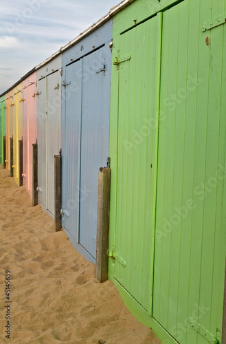 Badehäuschen am Strand