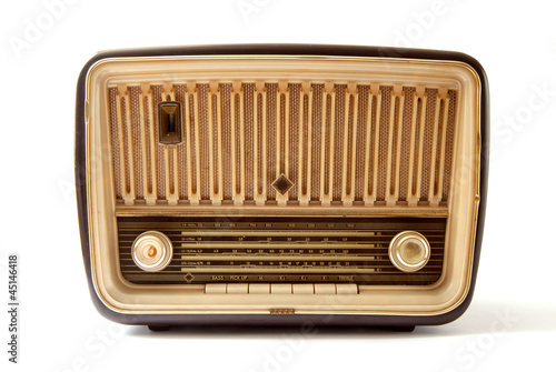 Radio - Vintage - sfondo bianco