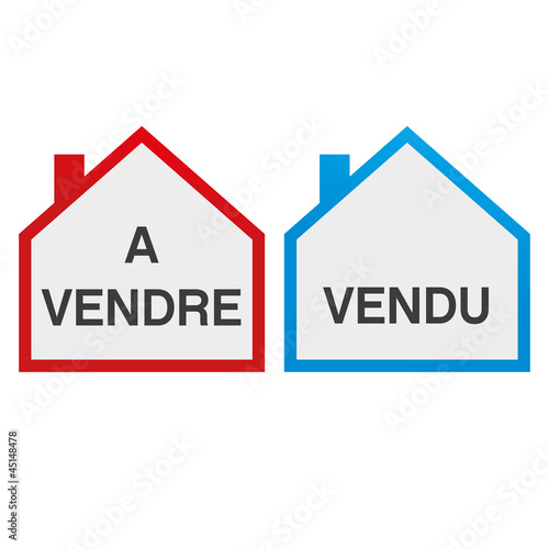 icône maison à vendre/vendu
