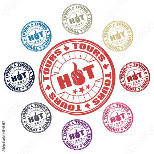 hot tours set of stamps