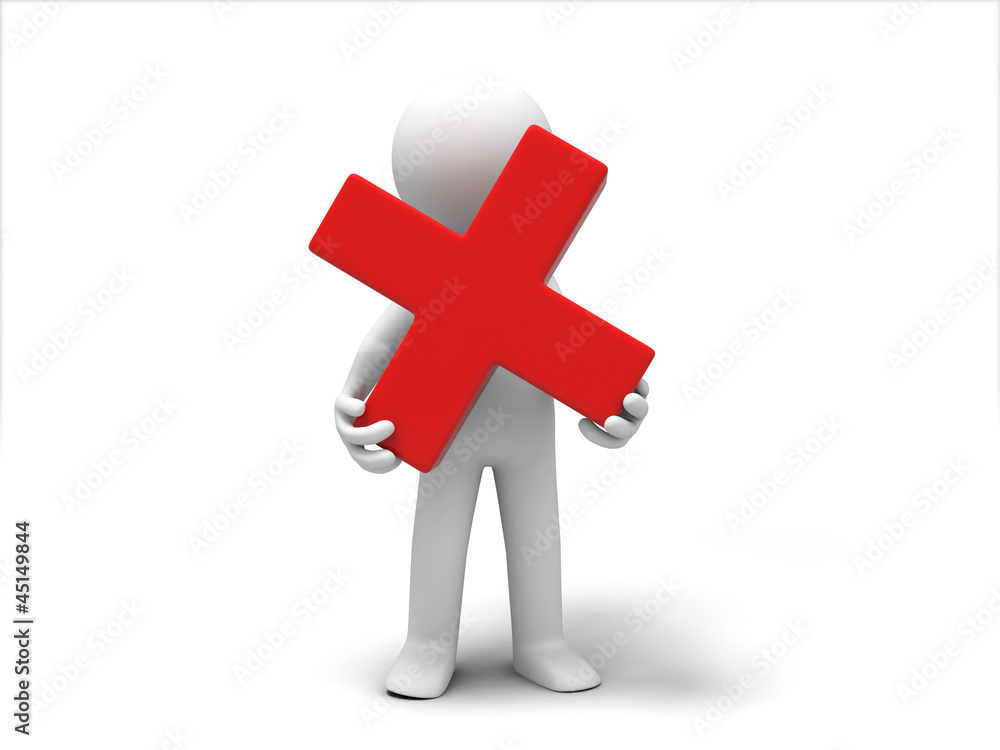 Obraz premium a Wrong Symbol