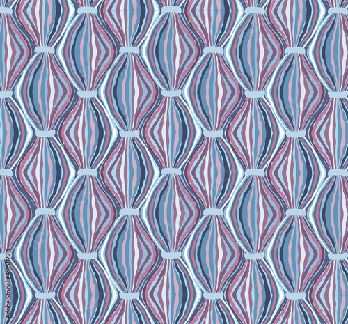 seamless pattern with thread making net on blue background