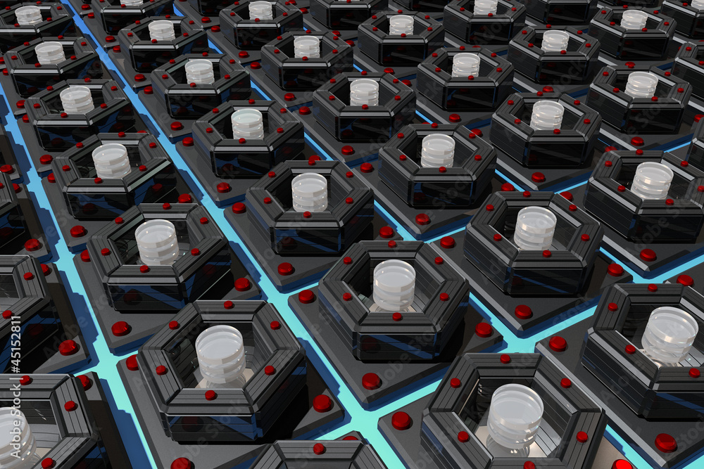 Fototapeta premium Nano - the symmetry and coal Nanotechnology - the future and hop