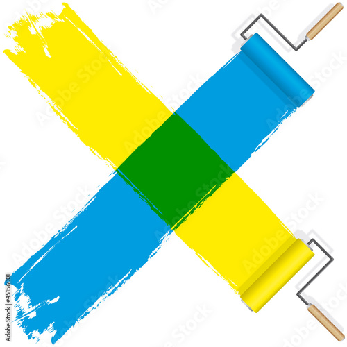 Rouleau_Peinture_Bleu_Jaune
