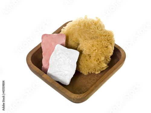 Obraz na płótnie loofah and soap