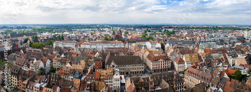 View of Strasbourg from a roof of the cathedral