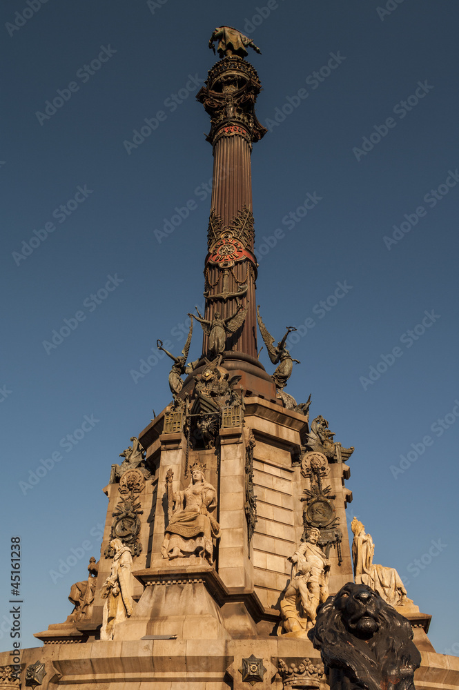 Christopher Columbus Column Statute, Barcelona, Spain