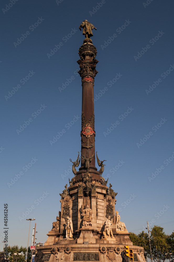 Christopher Columbus Column Statute, Barcelona, Spain Christopher Columbus Column Statute, Barcelona, Spain