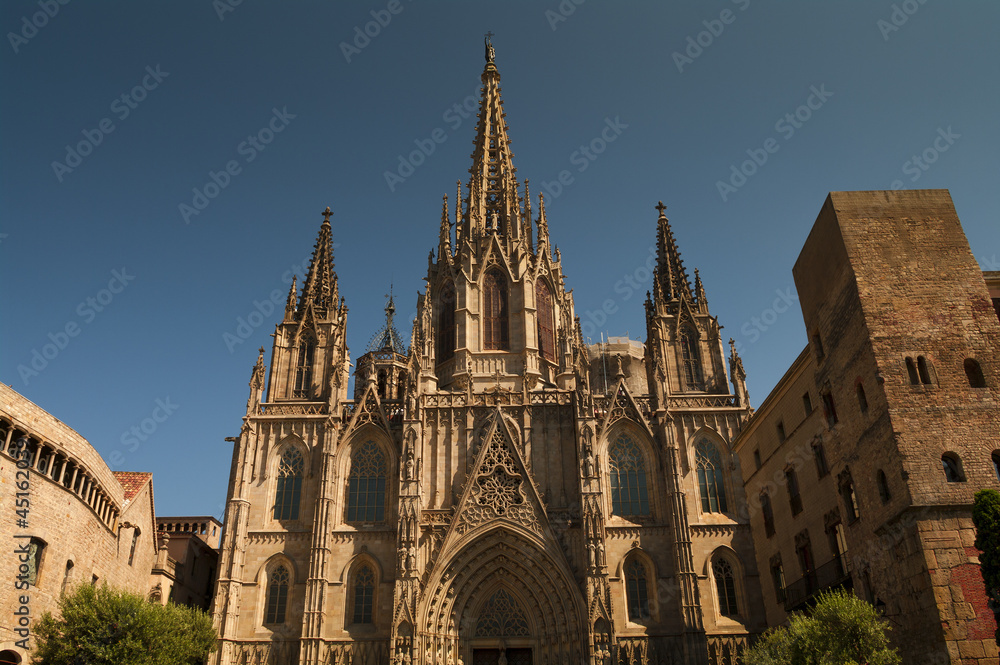 Cathedral of the Holy Cross and Saint Eulalia in Barcelona, Spai