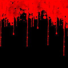 Blood splashing on black  