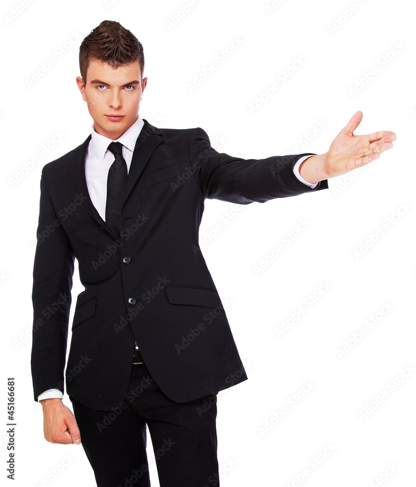 A young man in a suit A young man in a suit