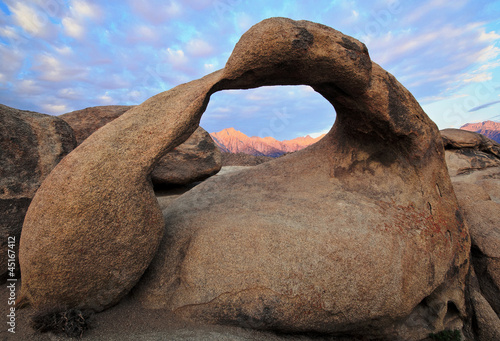 Mobius Arch and Mt. Whitney