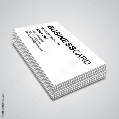 3d Business Card Mockup