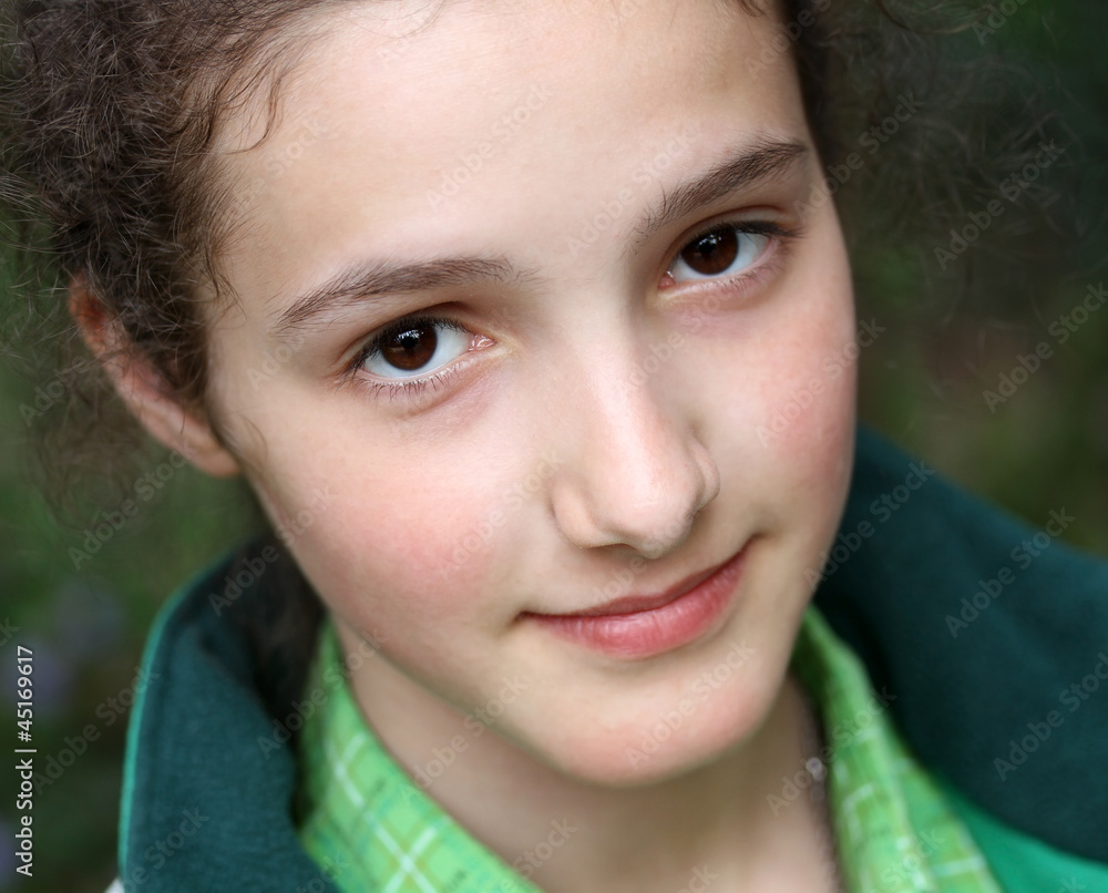 Portrait of beautiful young girl Portrait of beautiful young girl
