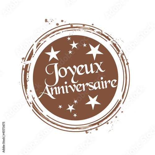 timbre joyeux anniversaire