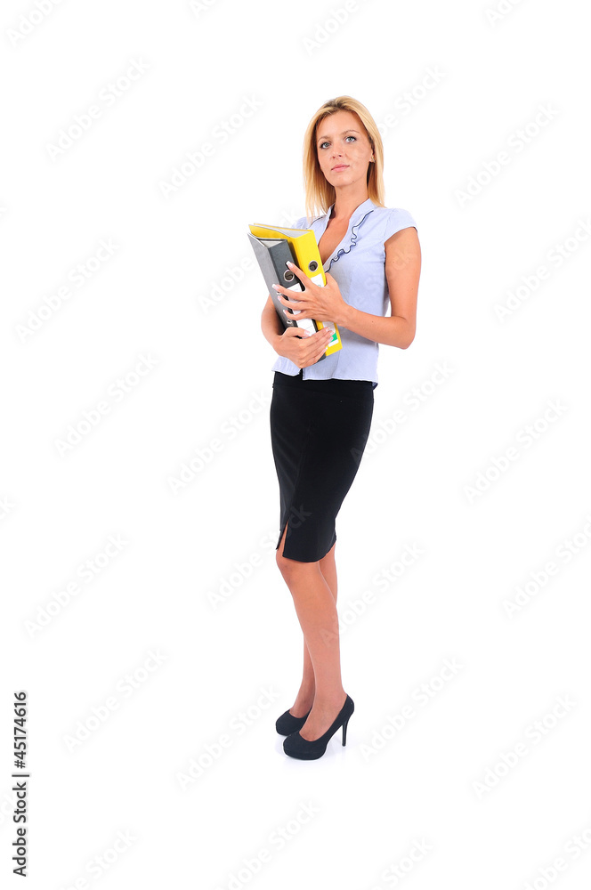 Isolated Business Woman Isolated Business Woman