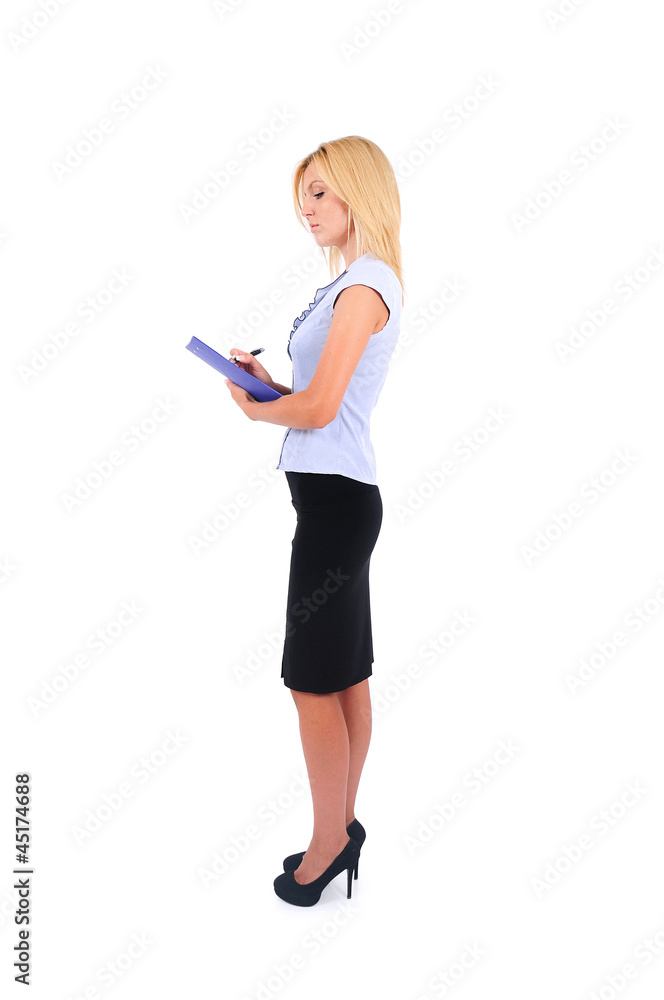 Isolated Business Woman Isolated Business Woman
