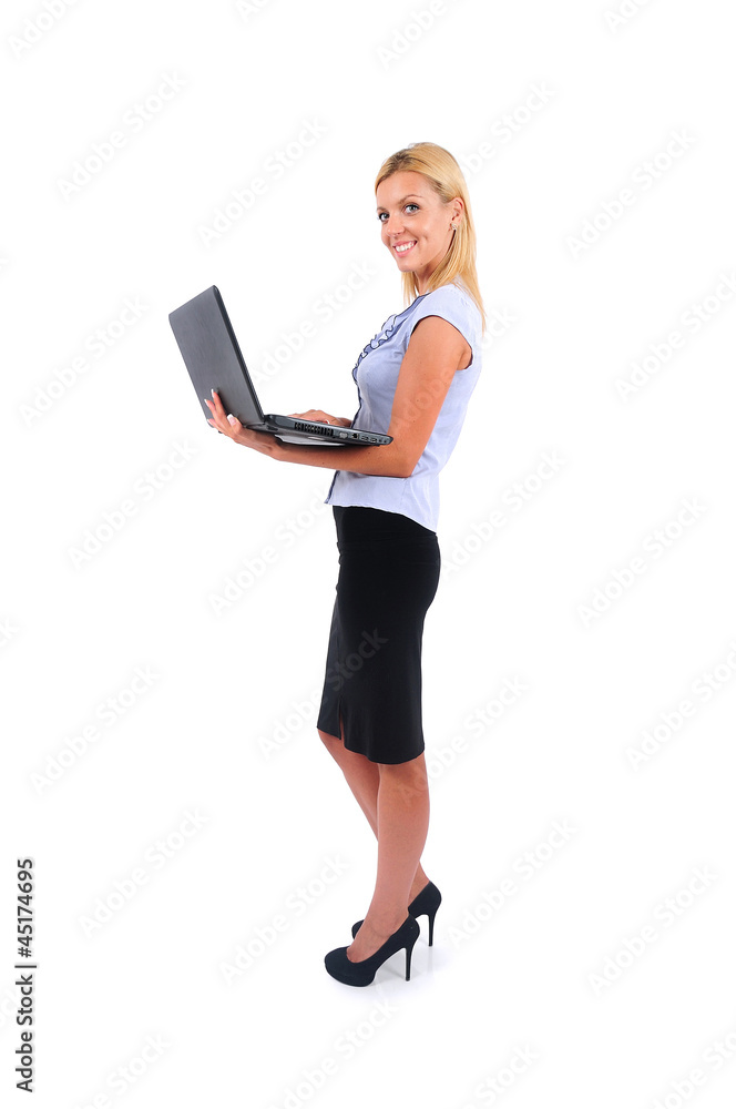 Isolated Business Woman Isolated Business Woman