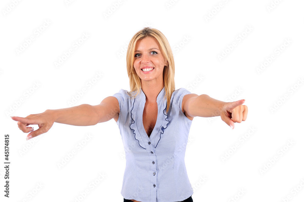 Isolated Business Woman Isolated Business Woman