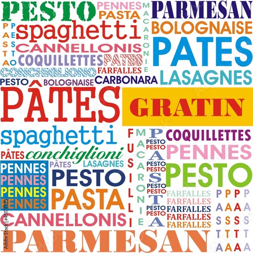 papier peint pâtes
