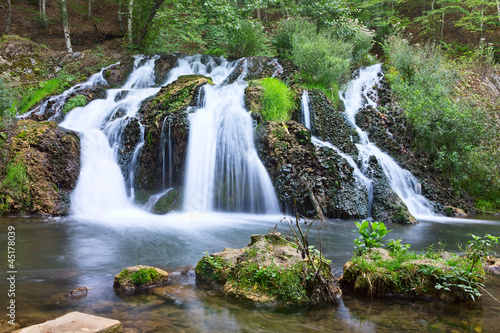Fototapeta Naklejka Na Ścianę i Meble -  Beautiful waterfall in the forest