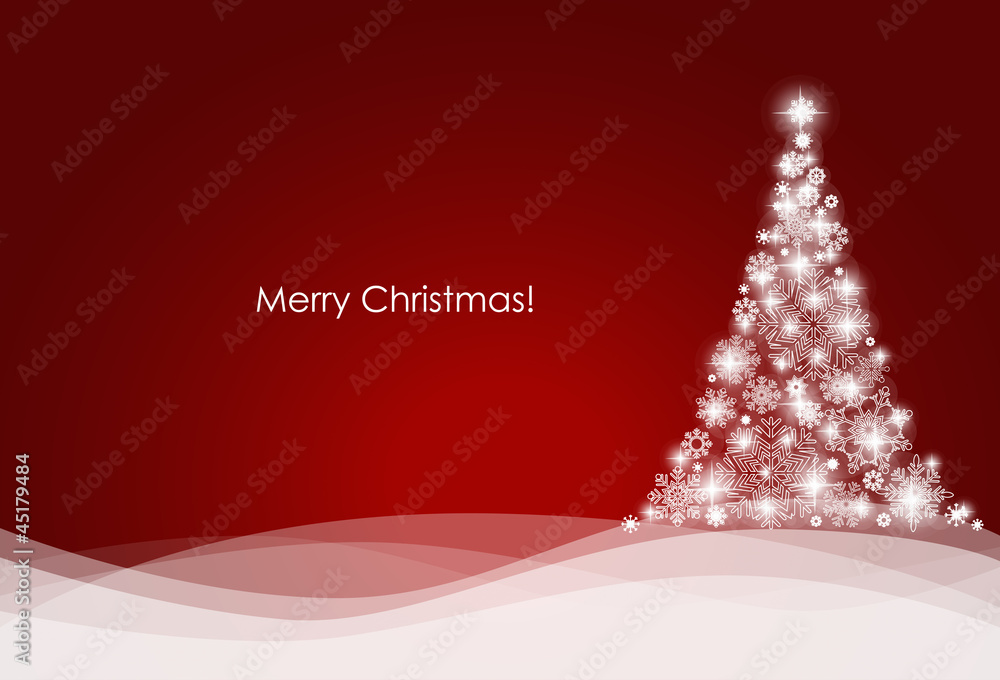 Christmas background with Christmas tree, vector illustration. Christmas background with Christmas tree, vector illustration.