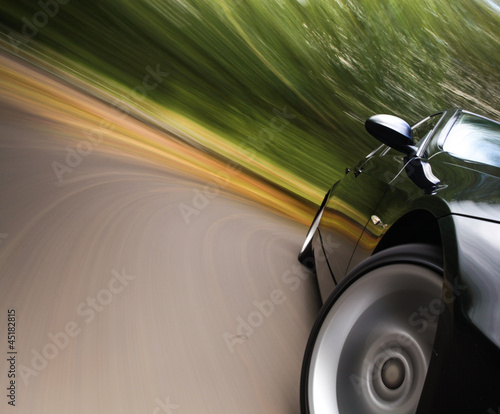 fast driving sport car