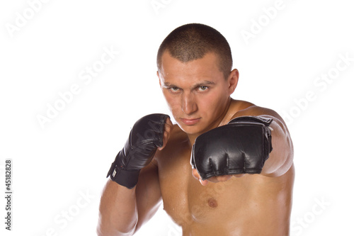 Male boxer, a fighter. Sports.