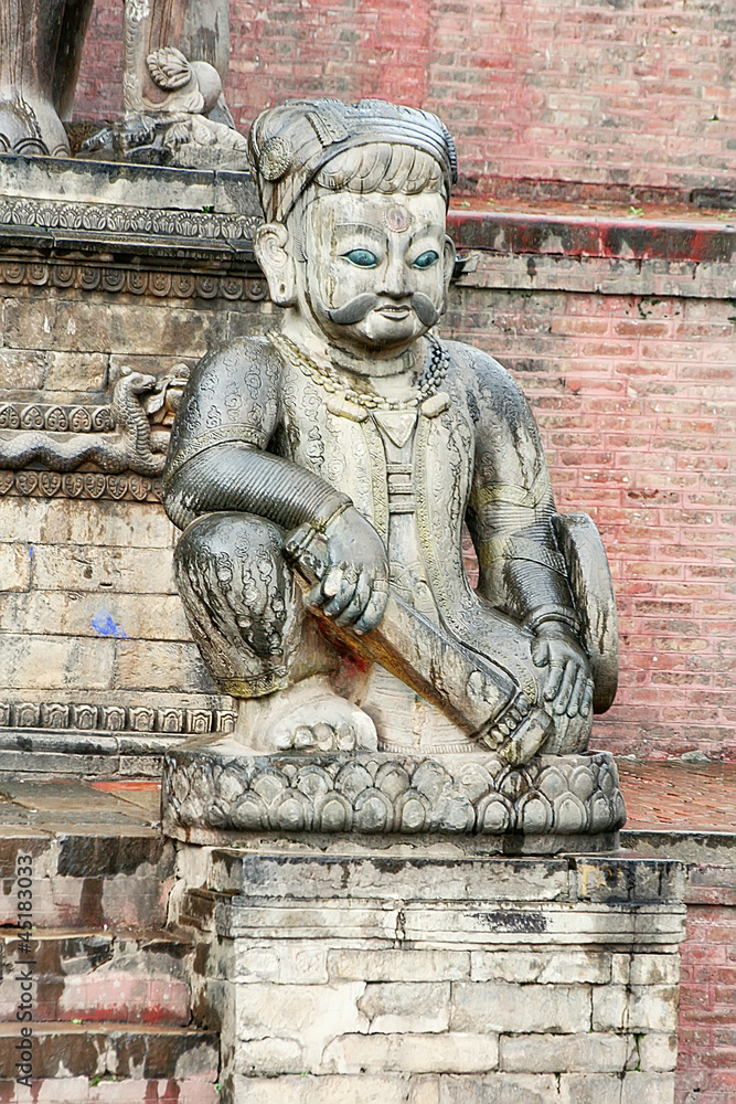 Ancient statue in the Bhaktapur, Nepal