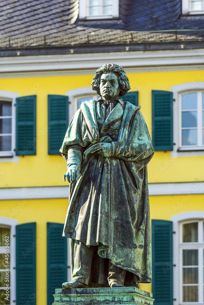 The Beethoven Monument on the Munsterplatz in Bonn The Beethoven Monument on the Munsterplatz in Bonn