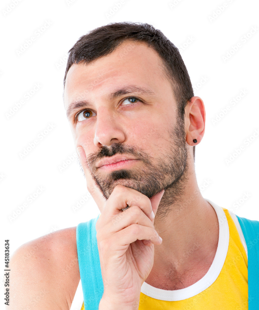 Obraz premium man thinking expression