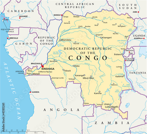 Democratic Republic of the Congo - map photo