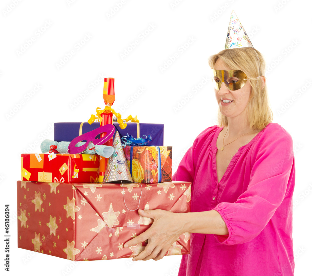 Woman with a lot of gifts Woman with a lot of gifts
