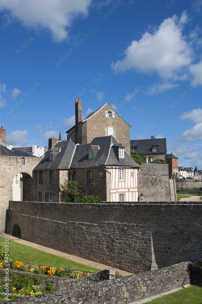 old stone houses in Vannes, Brittany