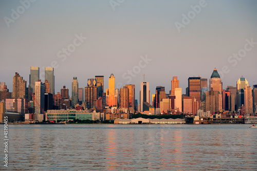 Urban skyline from New York City Manhattan