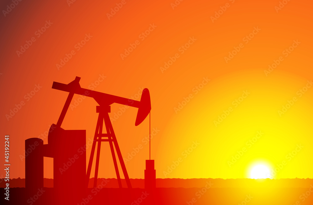 Oil Pump on Sunset