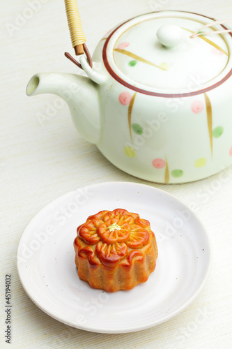 Chinese moon cake photo