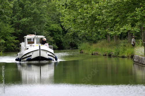 Fotografering Sur le canal du Midi