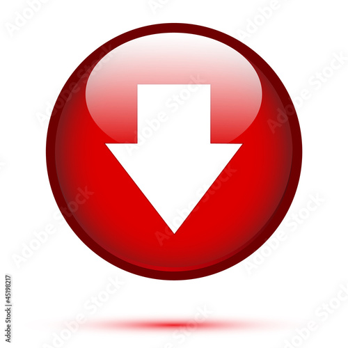 Arrow down on red Free Download Arrow down on red - GFXLoad