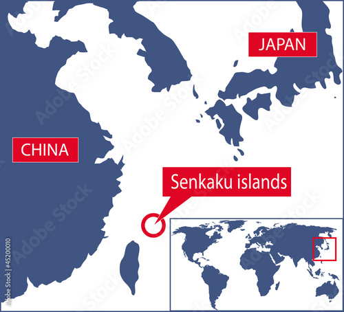 Senkaku islands map