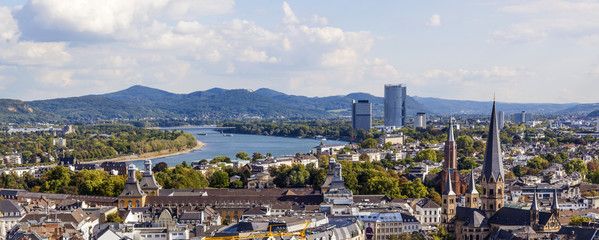 Fototapete Europa Bonn Luftaufnahme der Rheinmetropole  © travelview