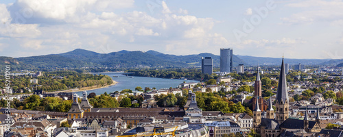 aerial of Bonn, the former capital of Germany photo