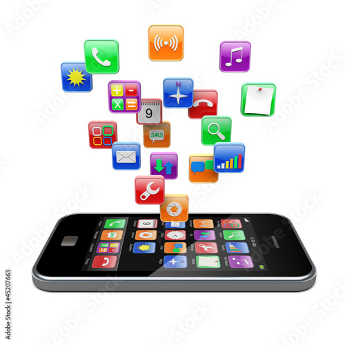 Smartphone apps icons