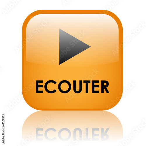 Bouton Web "ECOUTER" (lecture audio live musique en direct)