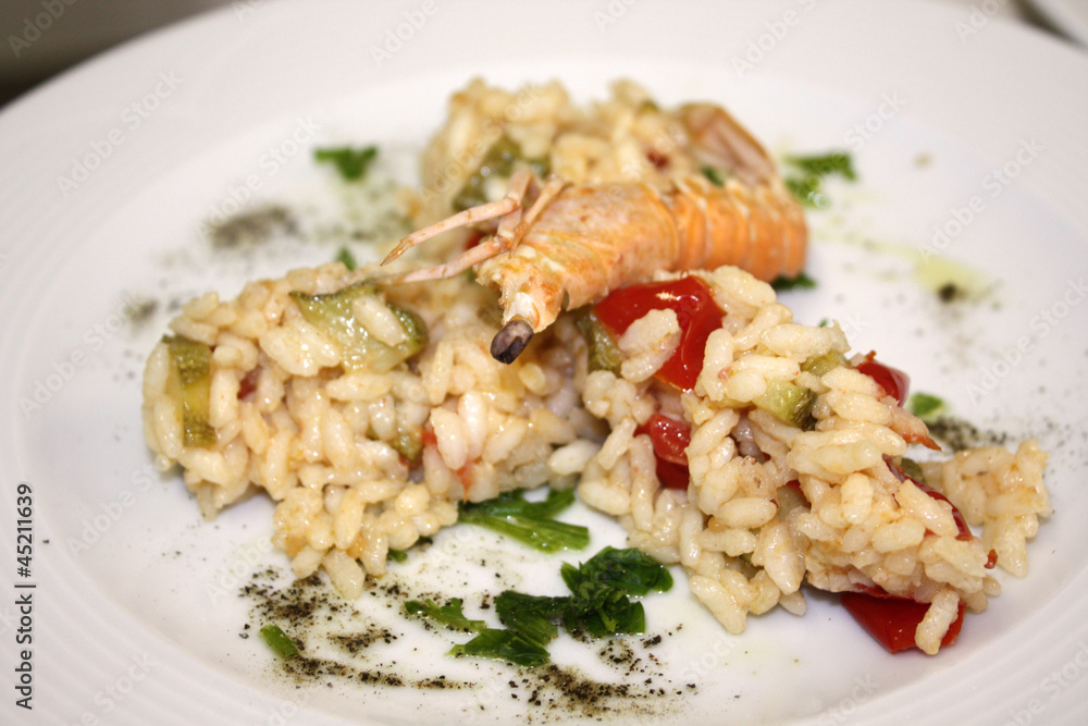 Risotto with prawns - 008 Risotto with prawns - 008