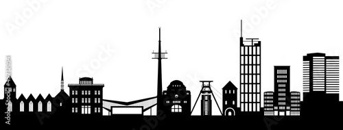 Essen Silhouette abstrakt
