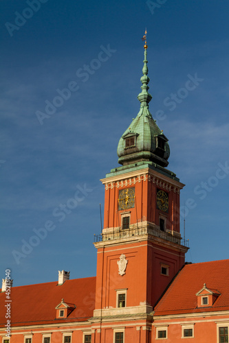 Warsaw, Poland. Old Town - famous Royal Castle. UNESCO World Her