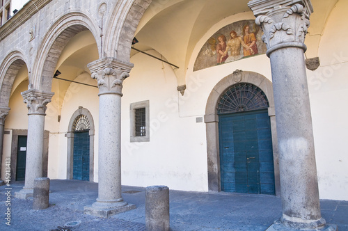 Tablou canvas Prior palace. Viterbo. Lazio. Italy.
