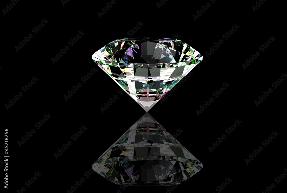 Diamond isolated on black Diamond isolated on black